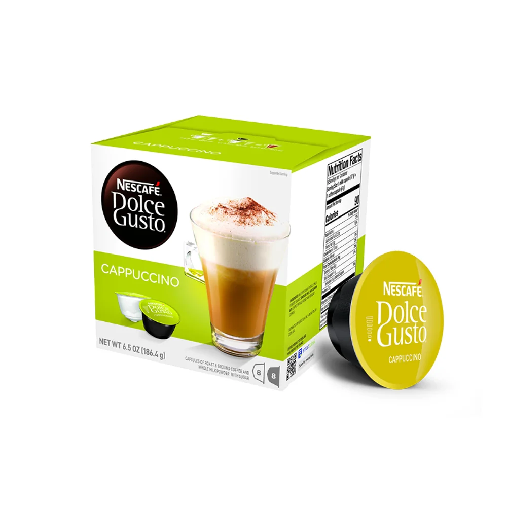 Nescafe Cappuccino Dolce Gusto Coffee Capsules - 16 Capsules
