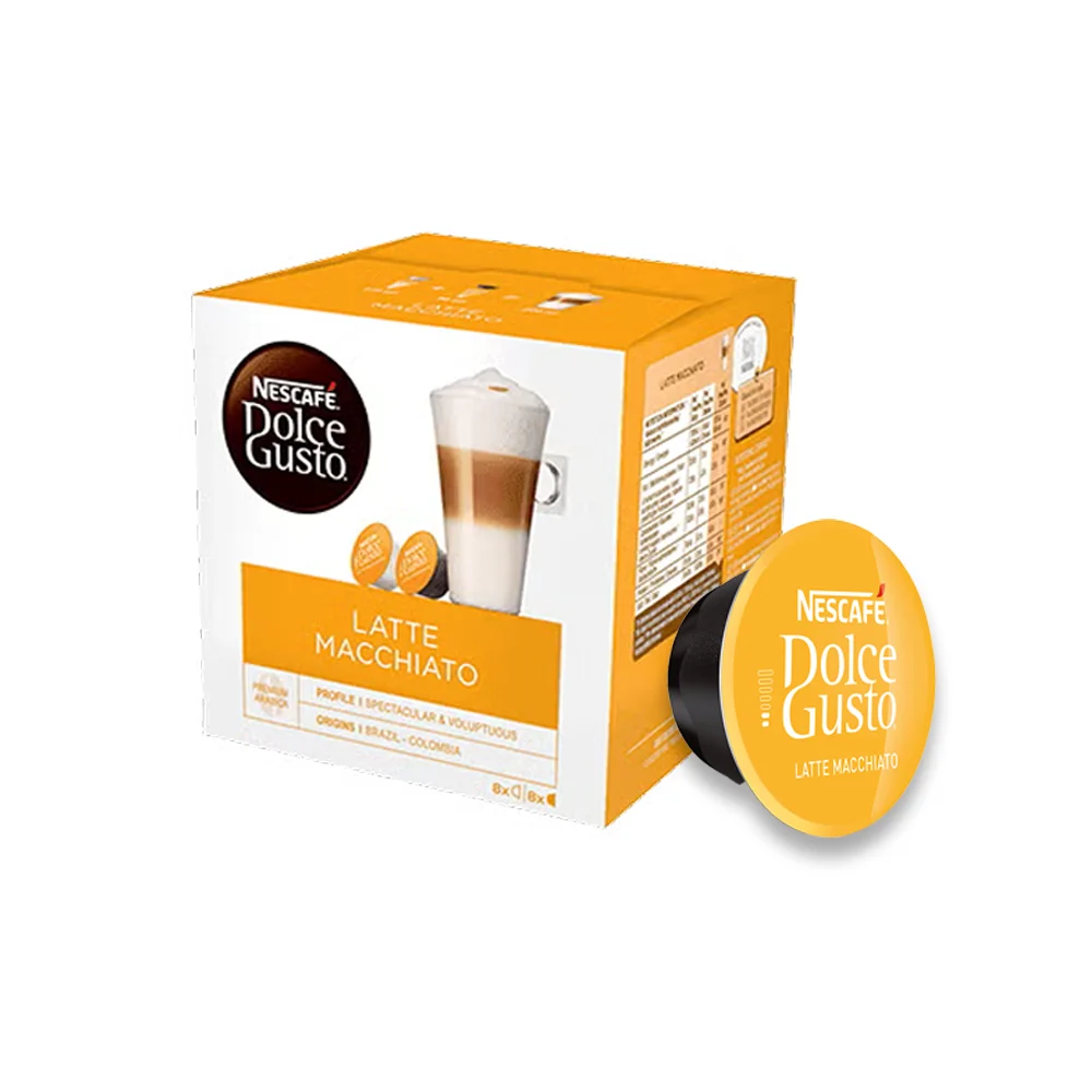 Nescafe Latte Macchiato Dolce Gusto Coffee Capsules - 16 Capsules