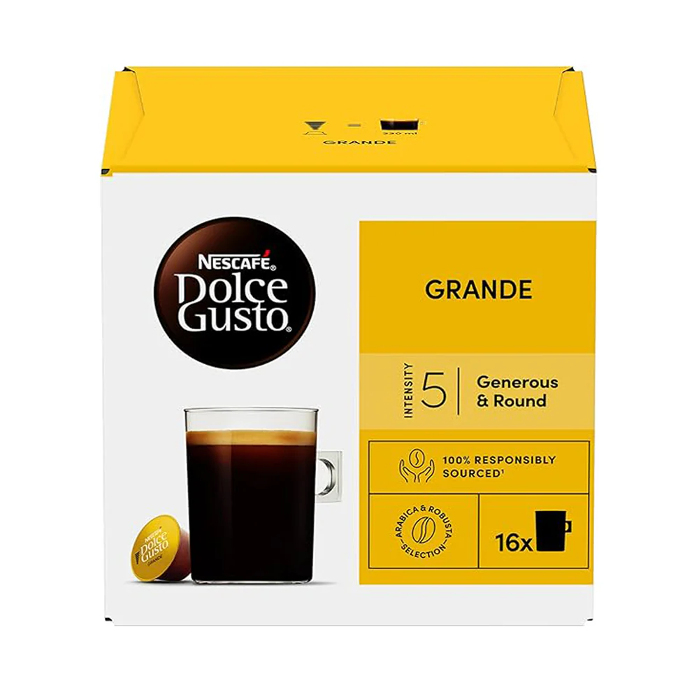 Nescafe Dolce Gusto Grande Coffee Pods - 16 Capsules