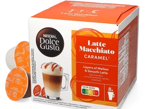 Nescafe Caramel Latte Macchiato Dolce Gusto Coffee Capsules - 16 Capsules